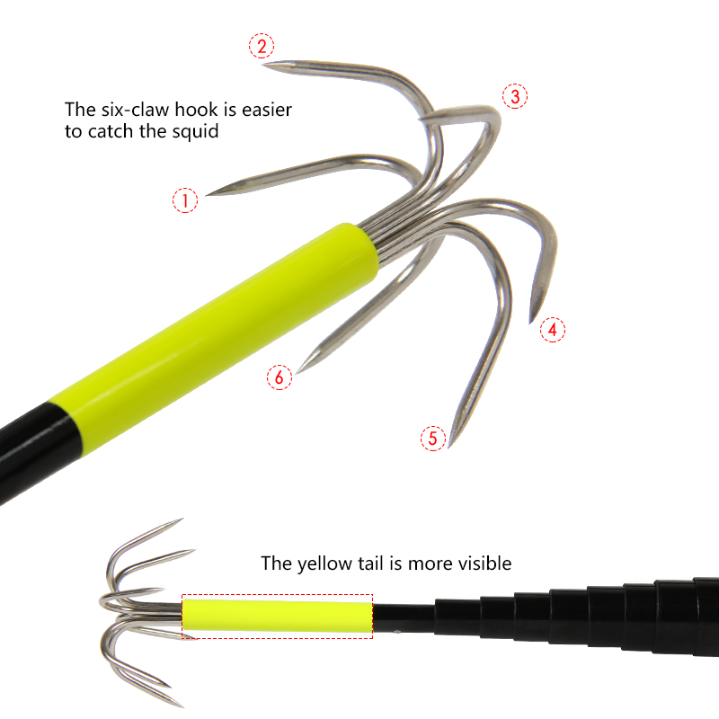 4/3M telescopico calamari Gaff - Fishing Rod Telescopic recensione e prezzo